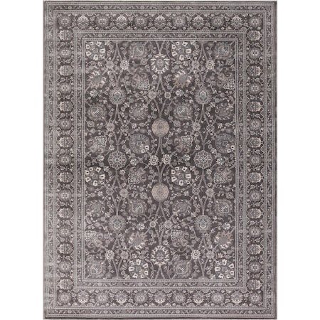 Concord Global 7 ft. 10 in. x 9 ft. 10 in. Kashan Kashan - Grey 28467